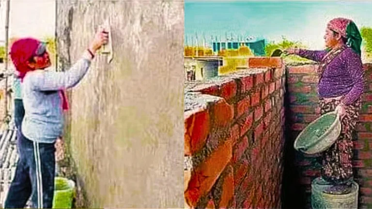 UP: महिलाओं ने भवन निर्माण क्षेत्र में की पुरुषों से कदम से कदम मिलाकर काम करने की शुरुआत, बदल रही हैं पारंपरिक धारा।