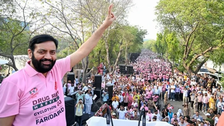 हरियाणा: नशामुक्ति की ओर एक और कदम: CM सैनी ने साइक्लोथॉन 2.0 को दी हरी झंडी।