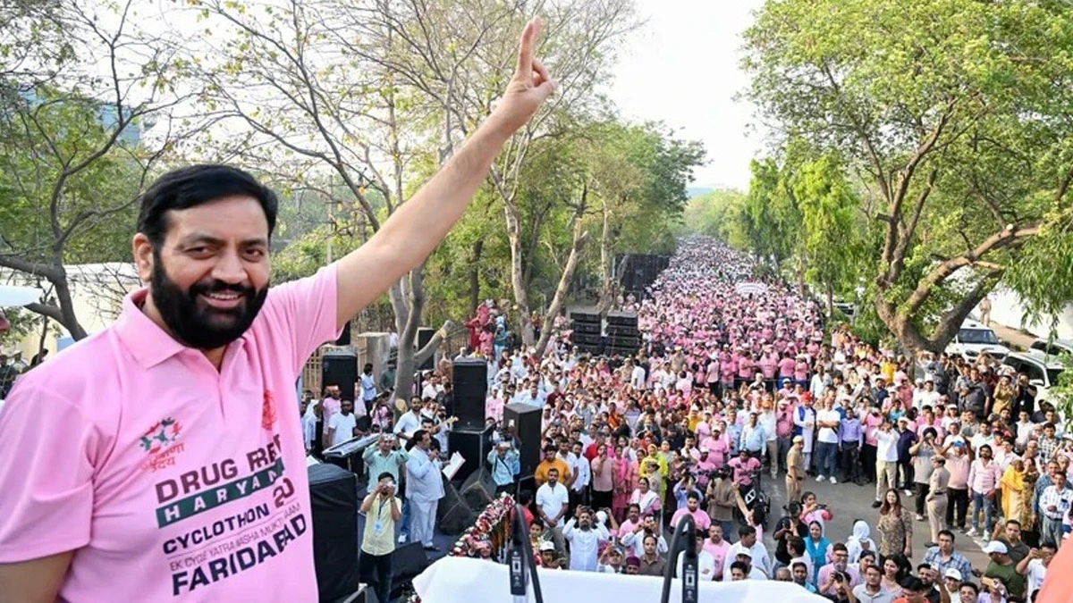 हरियाणा: नशामुक्ति की ओर एक और कदम: CM सैनी ने साइक्लोथॉन 2.0 को दी हरी झंडी।