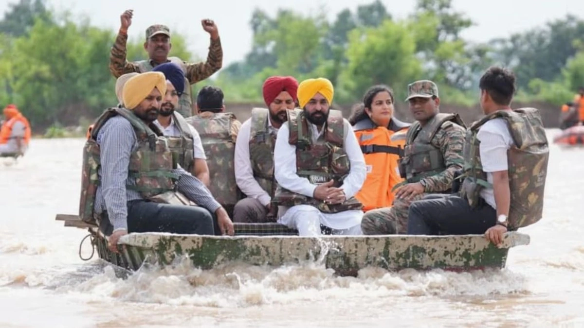 बाढ़ में Punjab Government का असली नेतृत्व: CM Bhagwant Mann ने दिखाई मिसाल, जनता के साथ खड़ी रही Government