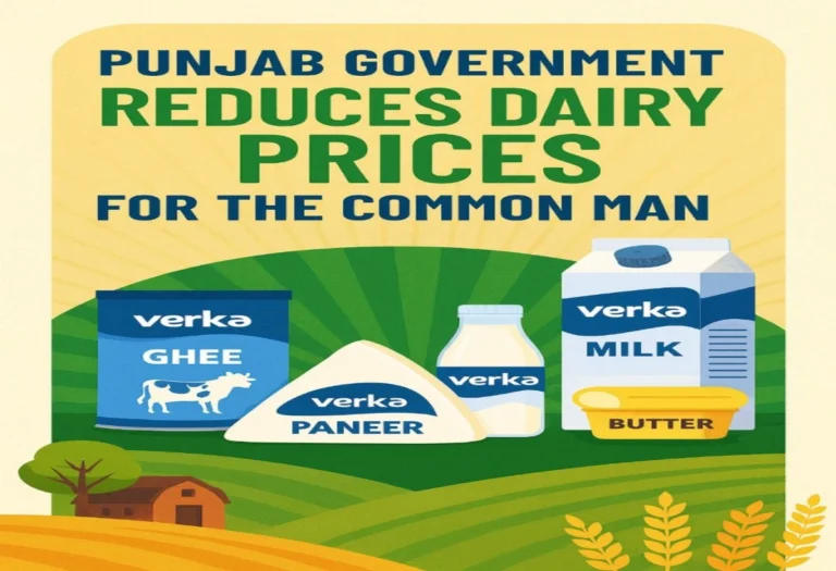 CM Mann का बड़ा तोहफ़ा: Verka Milk और Dairy Products सस्ते, आम आदमी को मिलेगी राहत