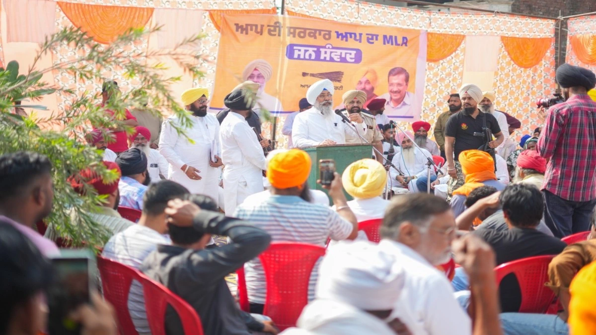 गांव Kasel में लोगों ने AAP उम्मीदवार Harmeet Sandhu के पक्ष में लगाए नारे, मिला जबरदस्त समर्थन