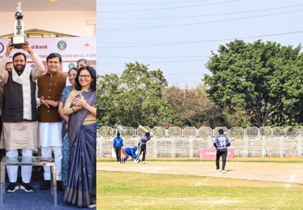 CM नायब सिंह सैनी ने किया नेशनल मेंस ब्लाइंड क्रिकेट टूर्नामेंट का उद्घाटन, 29 राज्यों की टीमें ले रही हैं हिस्सा