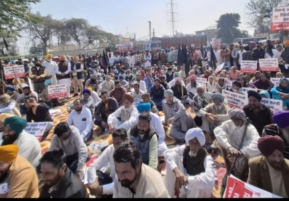 ‘AAP’ ने देश भगत यूनिवर्सिटी के बाहर हरियाणा के सीएम नायब सिंह सैनी के खिलाफ किया जोरदार प्रदर्शन, पीएम मोदी का फूंका पुतला