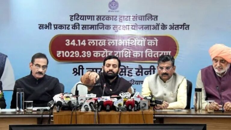 हरियाणा में 56 लाख लाभार्थियों को मिली 1431 करोड़ की सौगात, अब हर महीने की एक तारीख को खाते में आएगी पेंशन