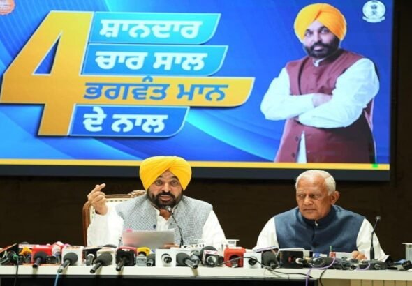 भगवंत मान सरकार की बड़ी उपलब्धि, 4 साल में भाखड़ा नहर के बराबर पानी खेतों तक पहुंचा