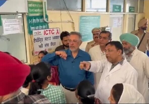 Patiala के अस्पताल थप्पड़ कांड में स्वास्थ्य मंत्री की सख्ती; आरोपी कर्मचारी निलंबित, सुनीं मरीजों की समस्याएं